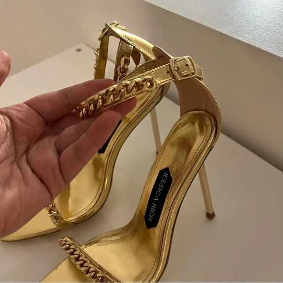 Jessica Rich Monaco Sandals Gold size 37 - Picture 7 of 9